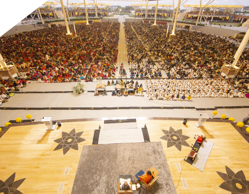 View of the Largest meditation Hall